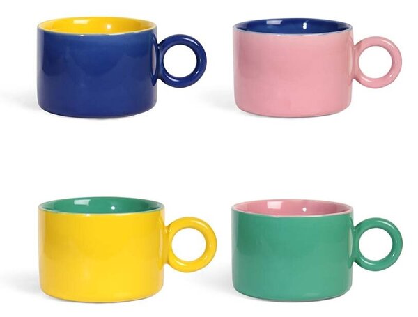 &k amsterdam Komplet skodelic &k amsterdam Mug Chiquito 200 ml 4-pack
