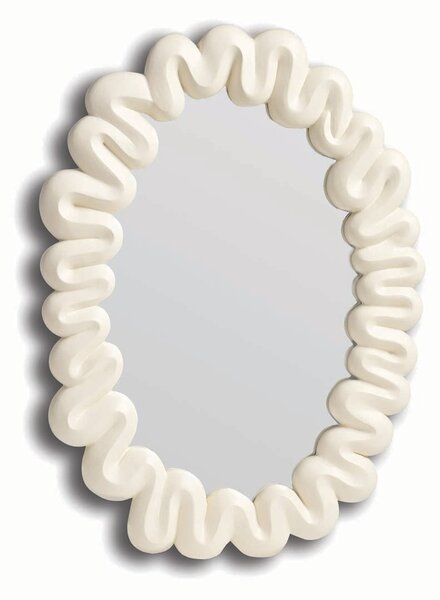 &k amsterdam Stensko ogledalo &k amsterdam Mirror Dribble White
