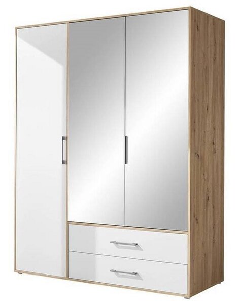 Modern Living Omara S Klasičnimi Vrati Lembo, Bela, Barva Hrasta