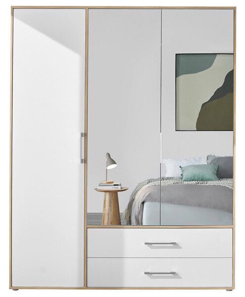 Modern Living Omara S Klasičnimi Vrati Lembo, Bela, Barva Hrasta
