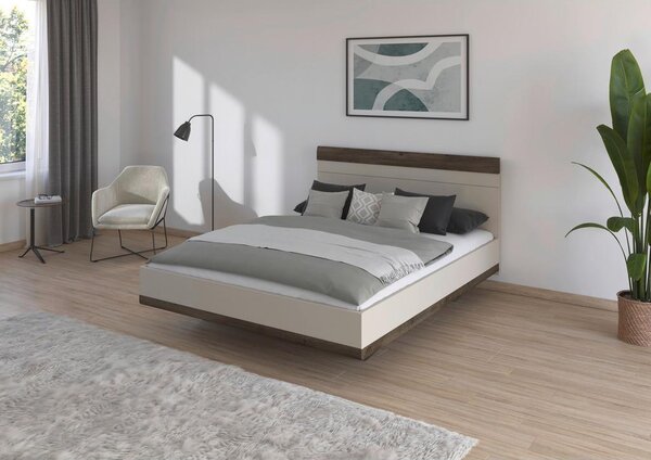 Premium Living Postelja Sajo, Barva Hrasta, Barva Šampanjca, 160x200