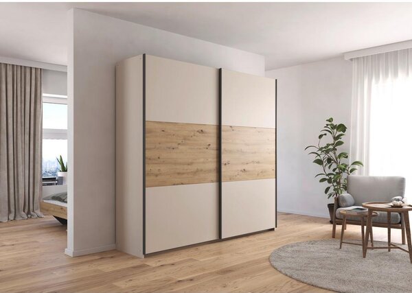 Premium Living Omara Z Drsnimi Vrati Ellmau, Barva Šampanjca, Barva Hrasta