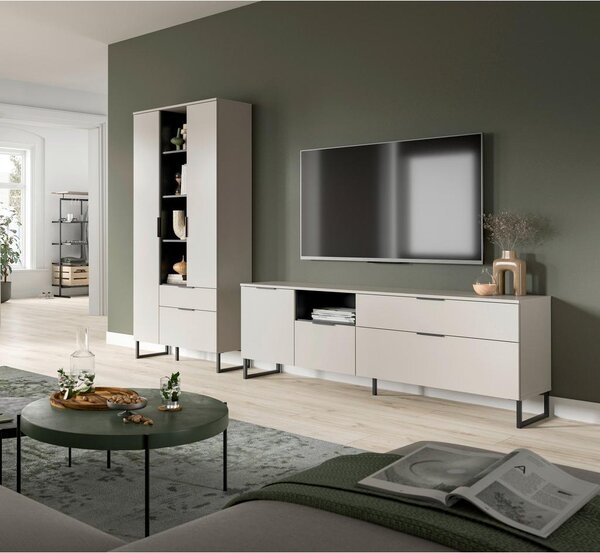 Livetastic Dnevni Regal Noida, Kašmir, Črna, 2-Delni