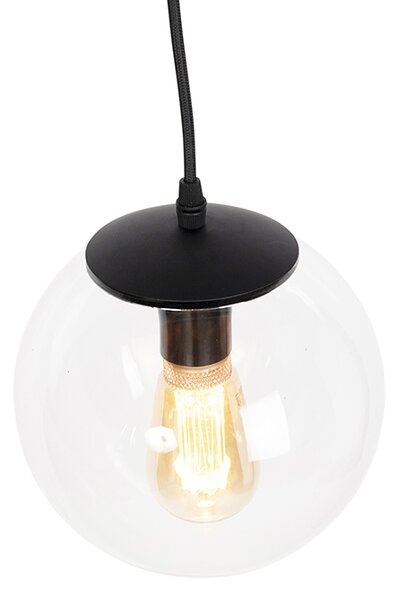 Moderna viseča svetilka prozorna 20 cm - Pallon