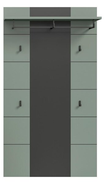 Livetastic Garderobni Panel Canu, Sivozelena