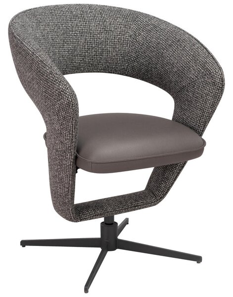 NASLANJAČ, kovina, tekstil siva, temno siva