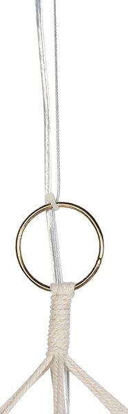 Rustikalna viseča svetilka Makrame 90 cm - String