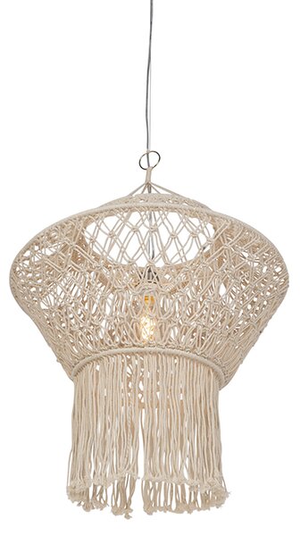 Rustikalna viseča svetilka Makrame 90 cm - String