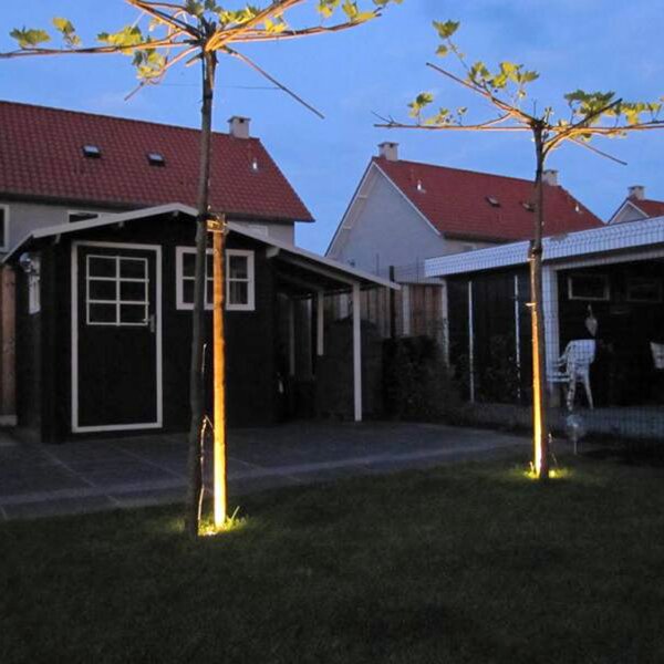 Set 5 talnih reflektorjev iz jekla IP65 - Basic Square