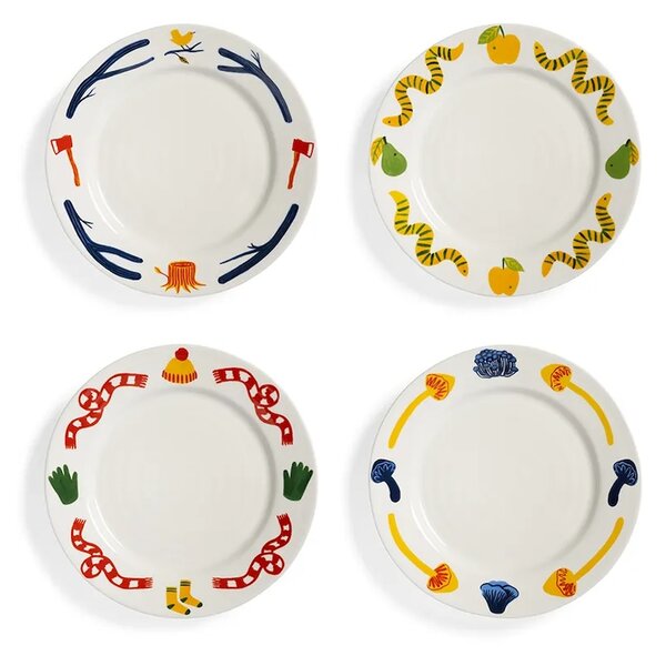 &k amsterdam Komplet desertnih krožnikov &k amsterdam haines 22 cm 4-pack