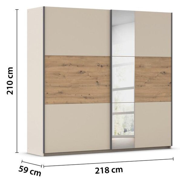 Premium Living Omara Z Drsnimi Vrati Ellmau, Barva Šampanjca