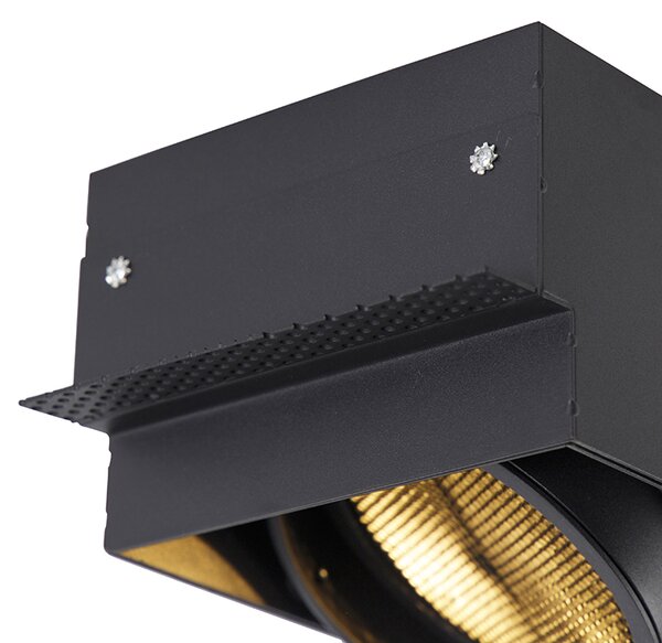 Vgradni reflektor črne barve GU10 AR111 brez okvirja - Oneon Honey