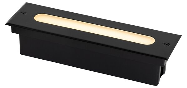 Sodoben talni reflektor črne barve 30 cm, vključno z LED IP65 - Eline