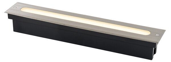 Sodobna talna svetilka jeklena 50 cm, vključno z LED IP65 - Eline