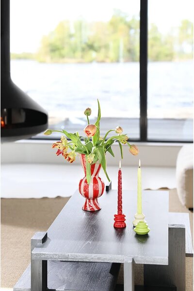 &k amsterdam Dekorativna vaza &k amsterdam rhombic red
