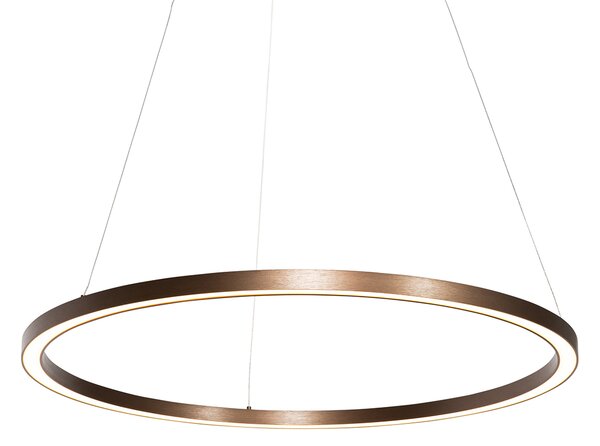 Viseča svetilka bronasta 80 cm vklj. LED 3-stopenjsko zatemnjevanje - Girello