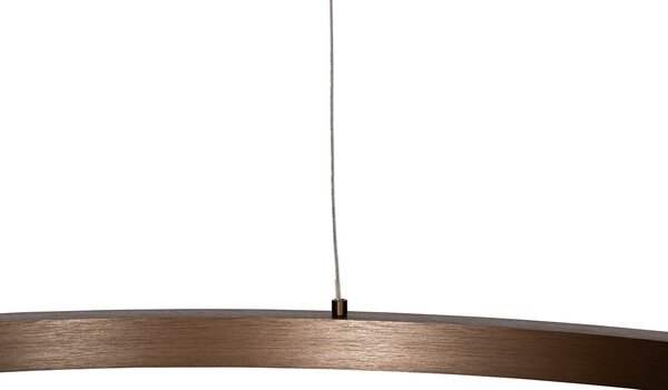 Viseča svetilka bronasta 80 cm vklj. LED 3-stopenjsko zatemnjevanje - Girello