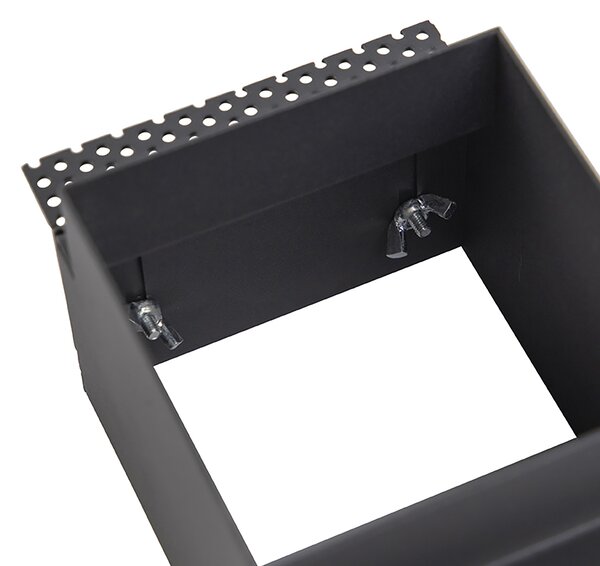 Set 6 vgradnih reflektorjev črne barve GU10 AR70 brez okvirja - Oneon