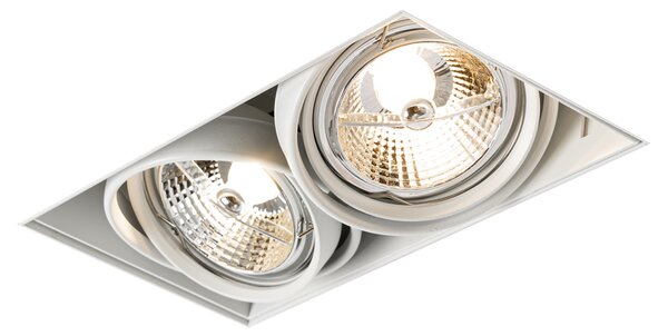 Komplet 6 vgradnih reflektorjev belih GU10 70mm 2-Light Trimless - Oneon