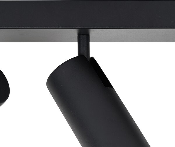 Pametna stropna reflektorska svetilka črna 2-luči nastavljiva vklj. 2 Wifi GU10 50mm - Renna