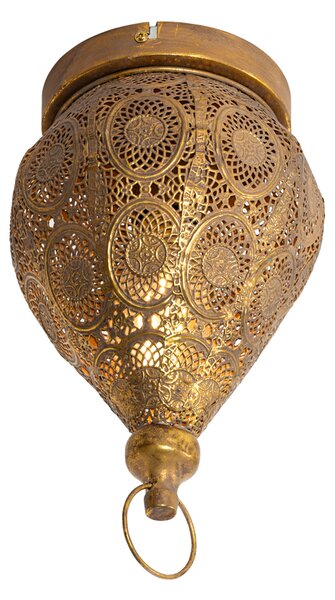 Orientalska stropna svetilka zlata 19 cm - Mowgli