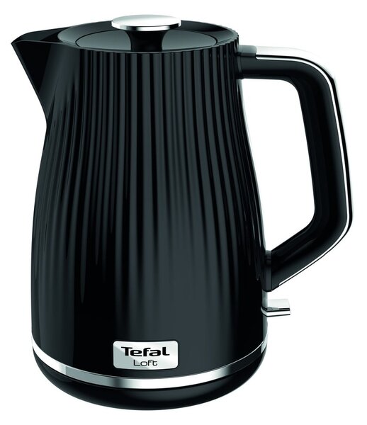 Črn grelnik vode 1,7 l Loft KO250830 – Tefal