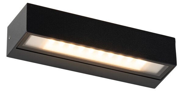 Moderna stenska svetilka črna z LED IP65 - Steph