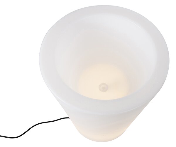 Pametna zunanja talna svetilka-sadilnik bela IP65 z LED WiFi A60 - Verano