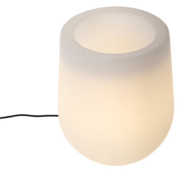 Zunanja talna svetilka Flowerpot bela IP44 - Flowerpot