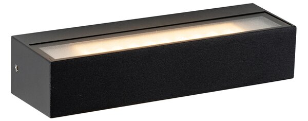 Moderna stenska svetilka črna z LED IP65 - Steph