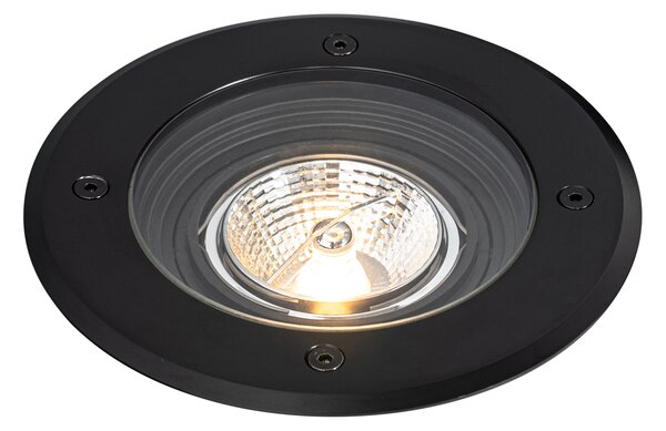 Set 6 Modernih Zunanjih Talnih Svetilk Črne Barve AR70 Nastavljiva IP65 - Delux