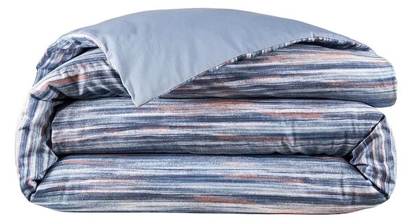 Lacoste Bombažna prevleka za odejo Lacoste L Brush Bleu 200 x 200 cm