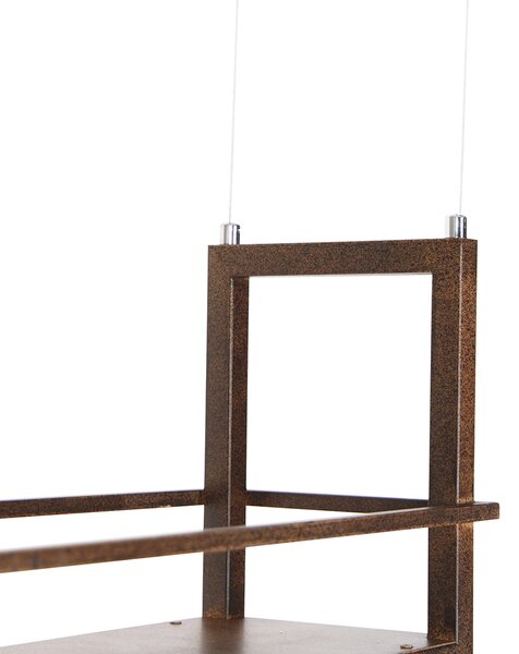 Pametna viseča svetilka rjavkasto rdeče barve z omarico, vključno s 4 Wifi A60 - Cage Rack