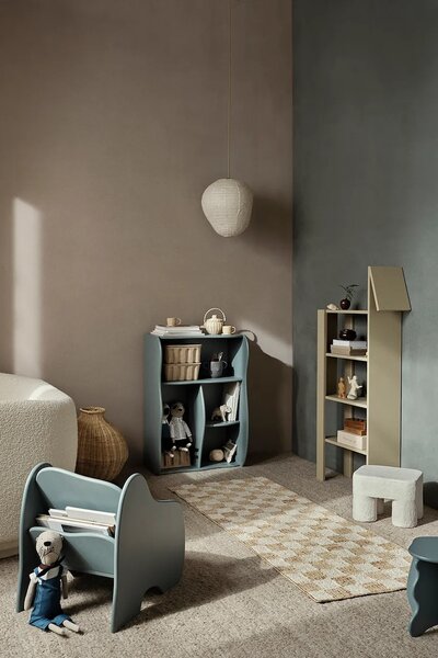 Ferm Living Preproga z mešanico volne ferm LIVING Check