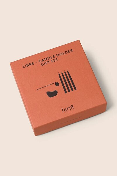 Ferm Living Svečnik z ugaševalcem sveč in svečami ferm LIVING Libre 6-pack