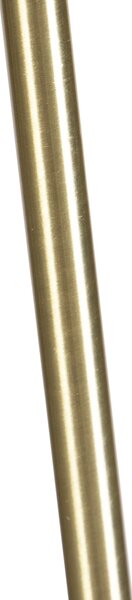 Stoječa svetilka zlata/bronasta z žametno senčilom pava 40/40 cm - Parte