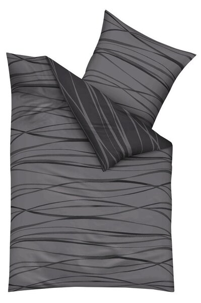 POSTELJNINA MOTION, SIVA MOTION 140/200 cm mako saten siva
