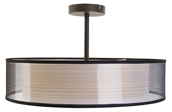Pametna stropna svetilka črna z belo 50 cm, vključno s 3 Wifi A60 - Drum Duo