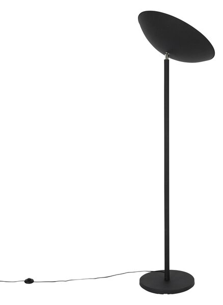 Industrijska stoječa svetilka črna z zlatim notranjim delom 60 cm - Magnax