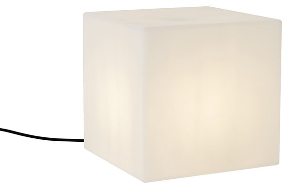 Sodobna zunanja svetilka bela 30 cm kvadratna IP44 - Nura