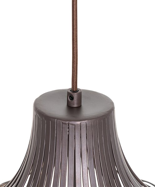 Sodobna viseča svetilka rjava 38 cm - Saffira
