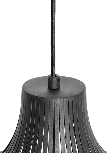 Sodobna viseča svetilka črna 38 cm - Saffira