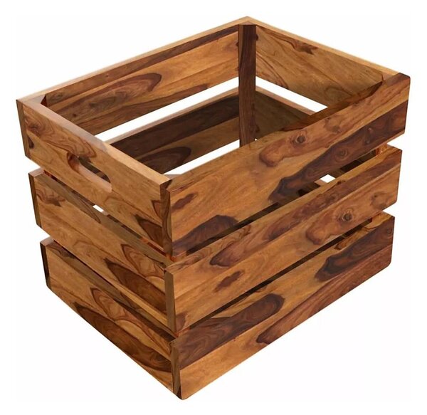 Magazine basket GANI 30x40 cm masiven les/rosewood