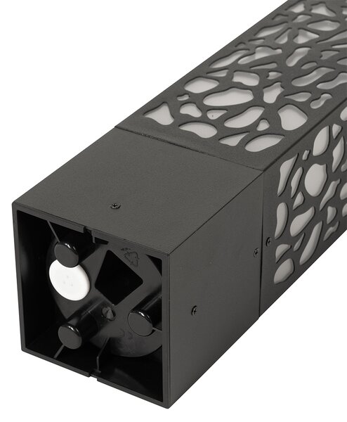 Moderna zunanja svetilka s stebrom črne barve 40 cm IP44 - Nicole