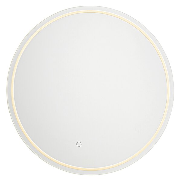 Sodobno kopalniško ogledalo 60 cm s LED in dotikom zatemnitve - Sebas