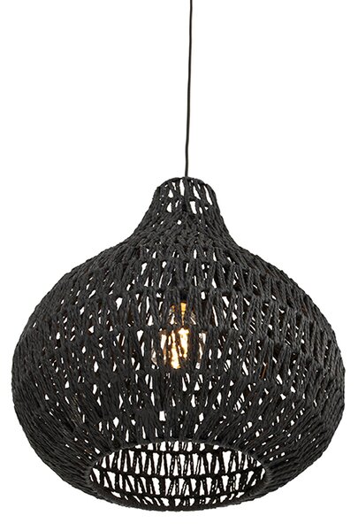 Retro viseča svetilka črna 45 cm - Lina Drop