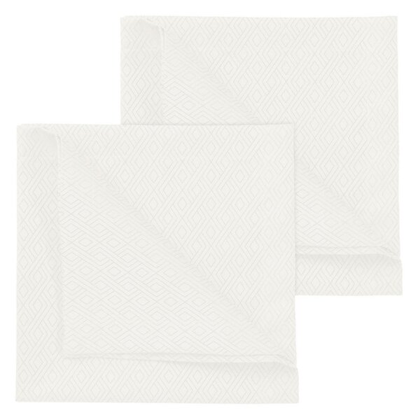 SERVIETA RIGA 50/50 cm bela