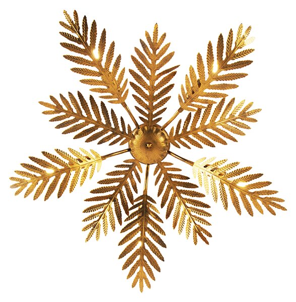 Vintage pametna stropna svetilka zlata 70 cm vklj. 5 WiFi B35 - Botanica