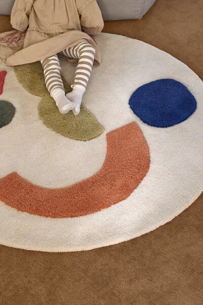 Ferm Living Volnena preproga ferm LIVING Panto O120 cm