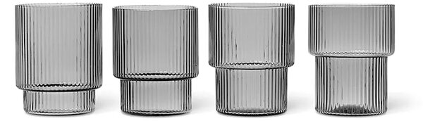 Ferm Living Komplet kozarcev ferm LIVING Ripple 200 ml 4-pack
